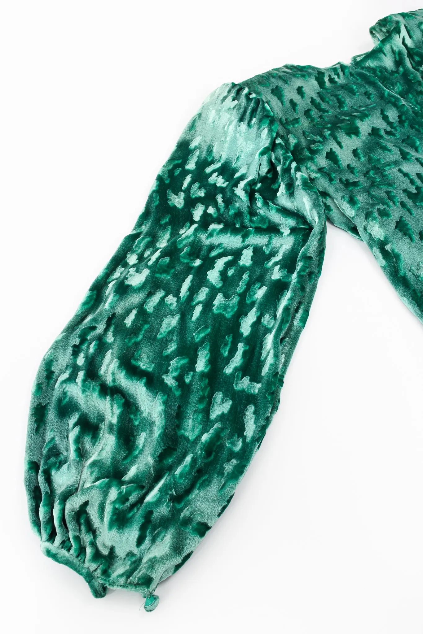 1987 Embossed Silk Velvet Gown