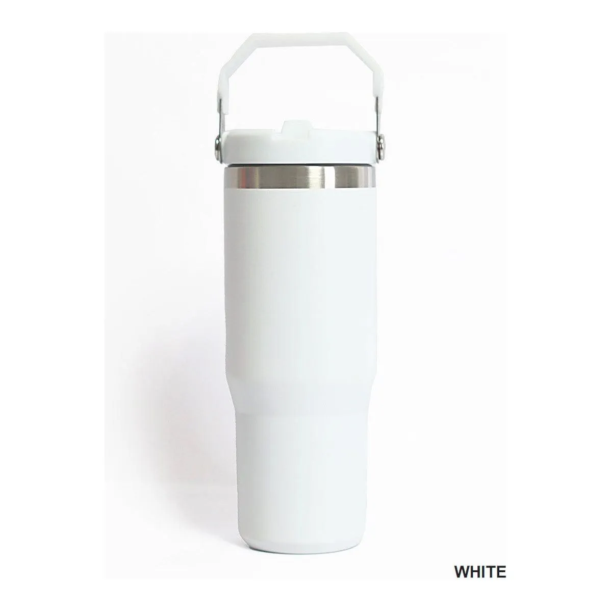 30oz Stainless Steel Flip Straw Tumbler