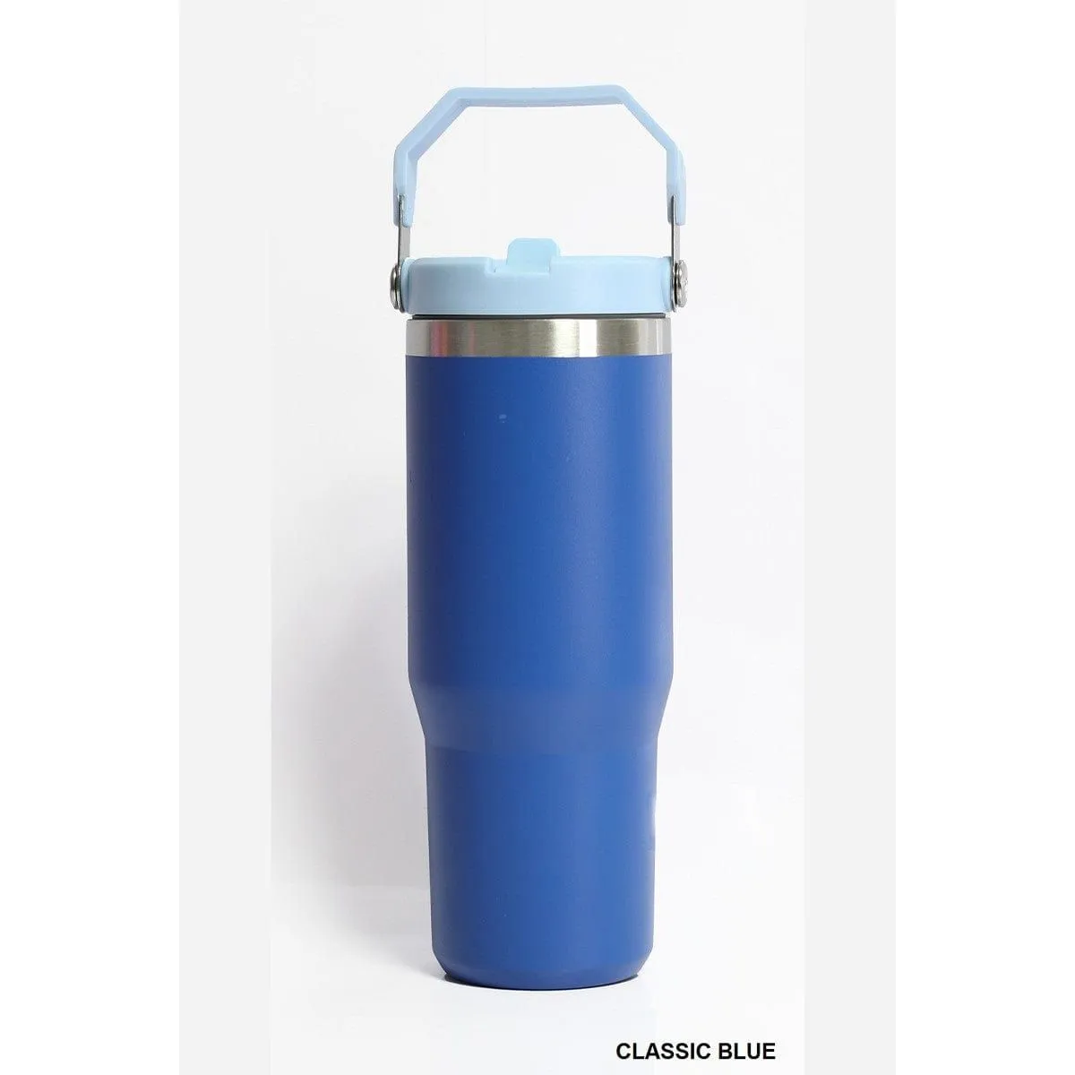 30oz Stainless Steel Flip Straw Tumbler