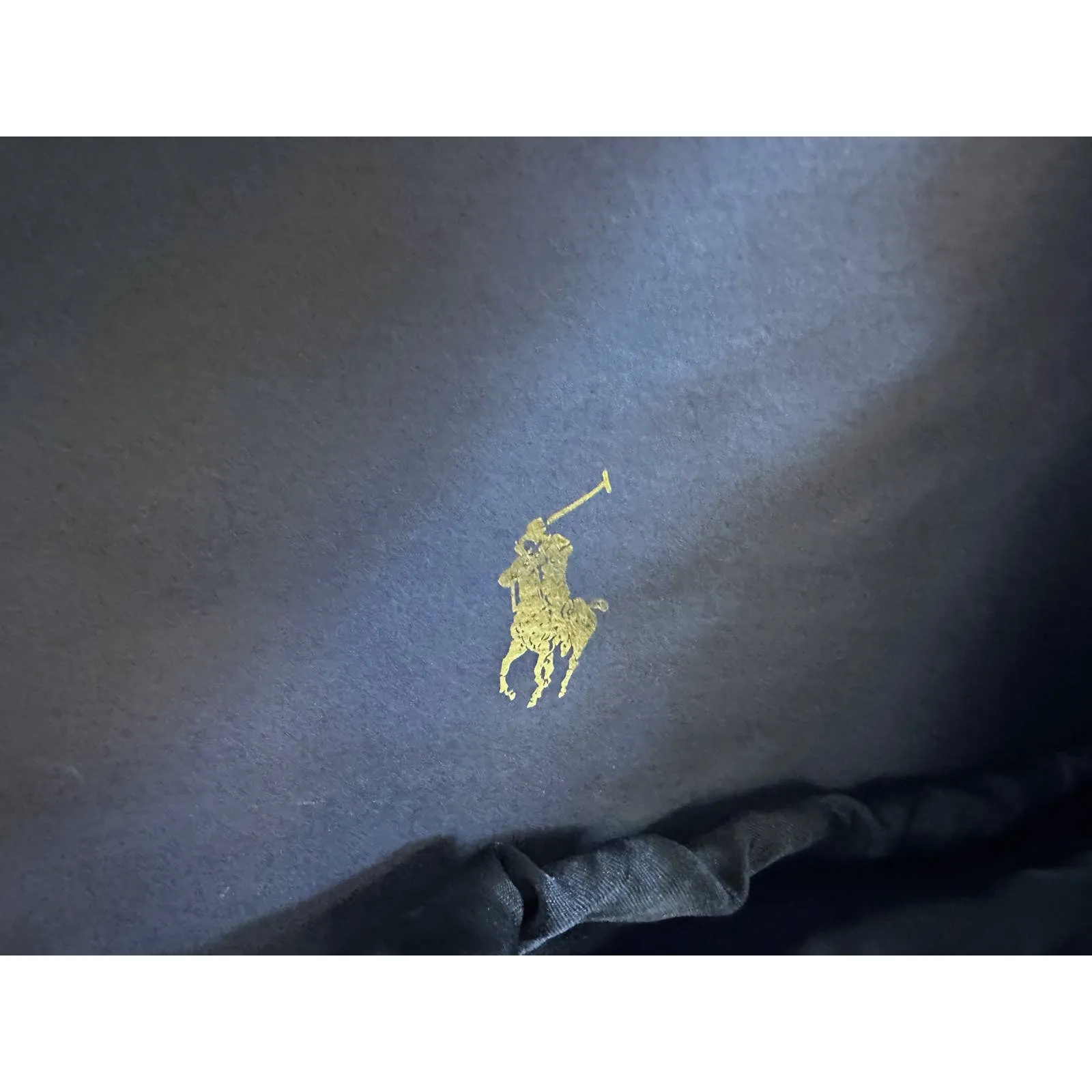 80s Ralph Lauren Polo Vtg Velvet Mini Bag Drawstring Gold Bullion NIB France