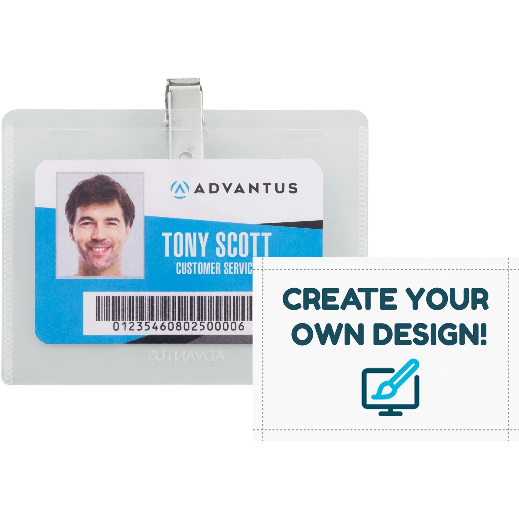 Advantus DIY Clip-style Name Badge Kit