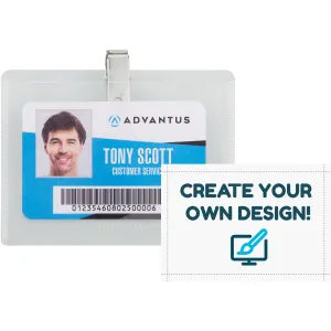 Advantus DIY Clip-style Name Badge Kit