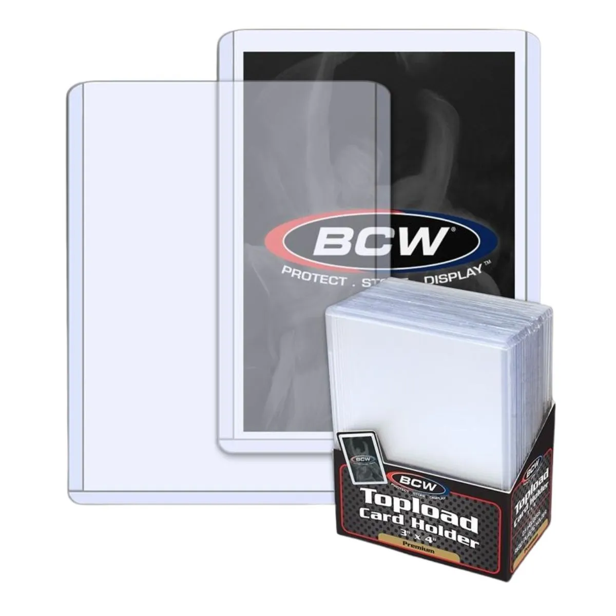 BCW Toploader Card Holder Premium (3" x 4") (25 Holders Per Pack)
