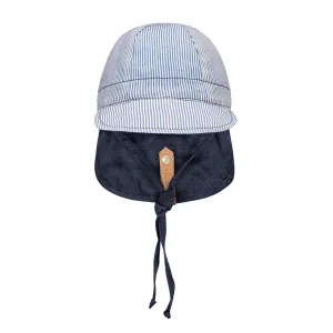 BEDHEAD LOUNGER REVERSIBLE FLAP SUNHAT - CHARLIE/INDIGO