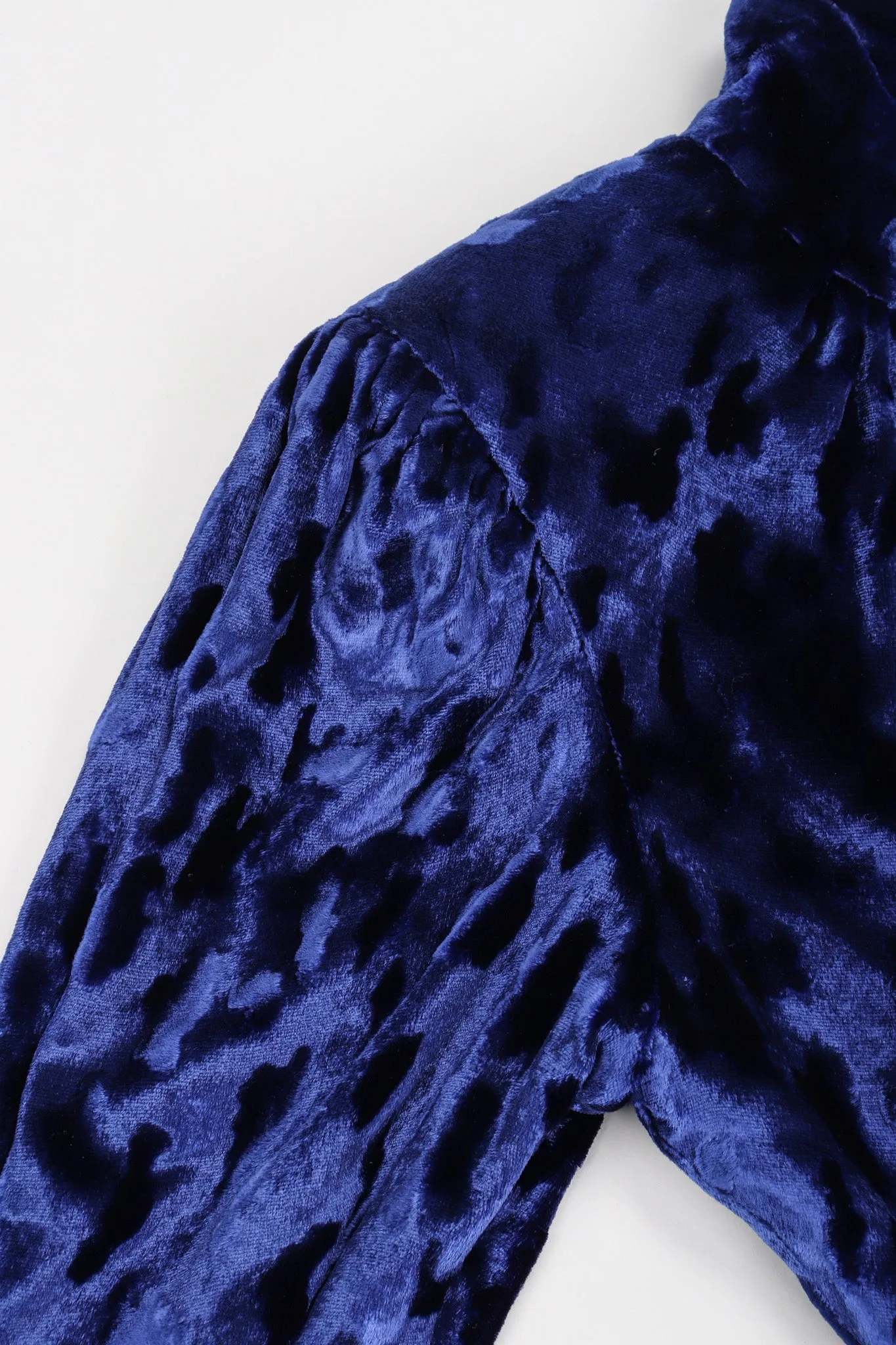 Blue Velvet Cheetah Dress