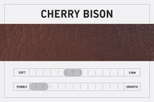 BUCHANAN LEATHER TOTE BAG | BRIEFCASE - CHERRY BISON