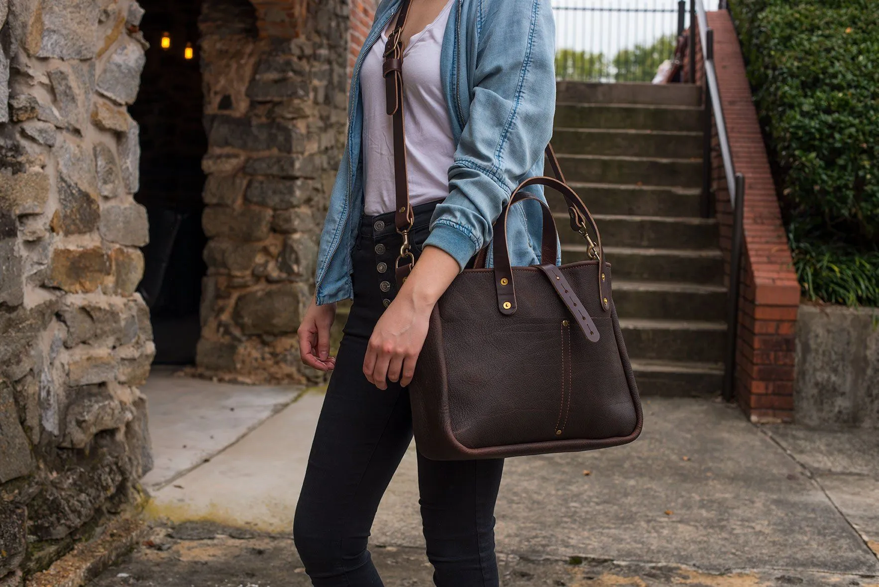 BUCHANAN LEATHER TOTE BAG | BRIEFCASE