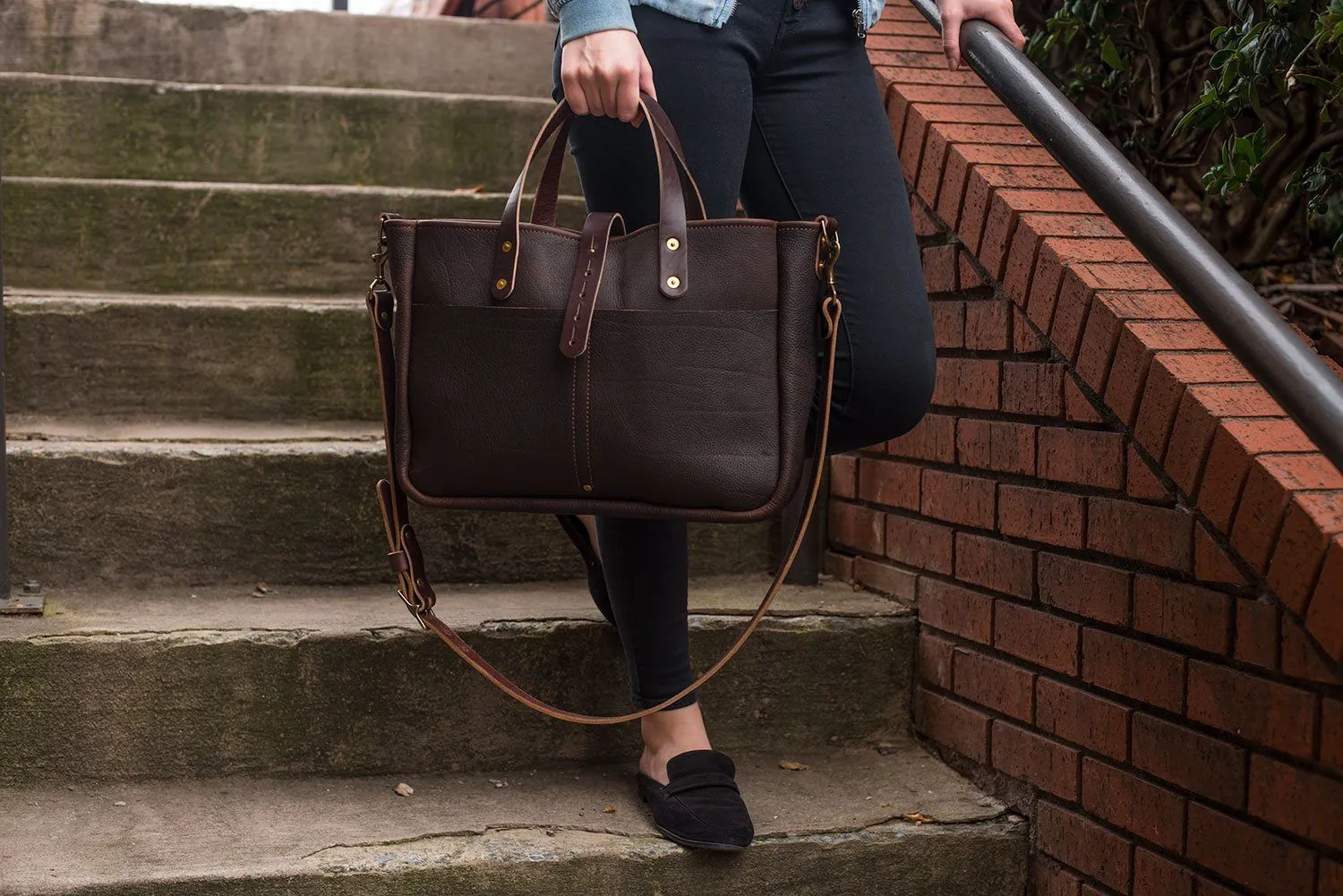 BUCHANAN LEATHER TOTE BAG | BRIEFCASE