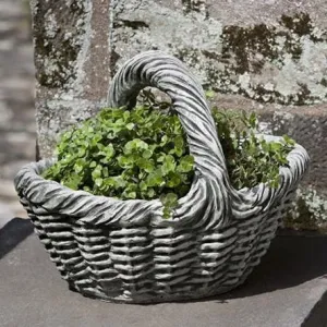Campania Small Basket with Handle Planter