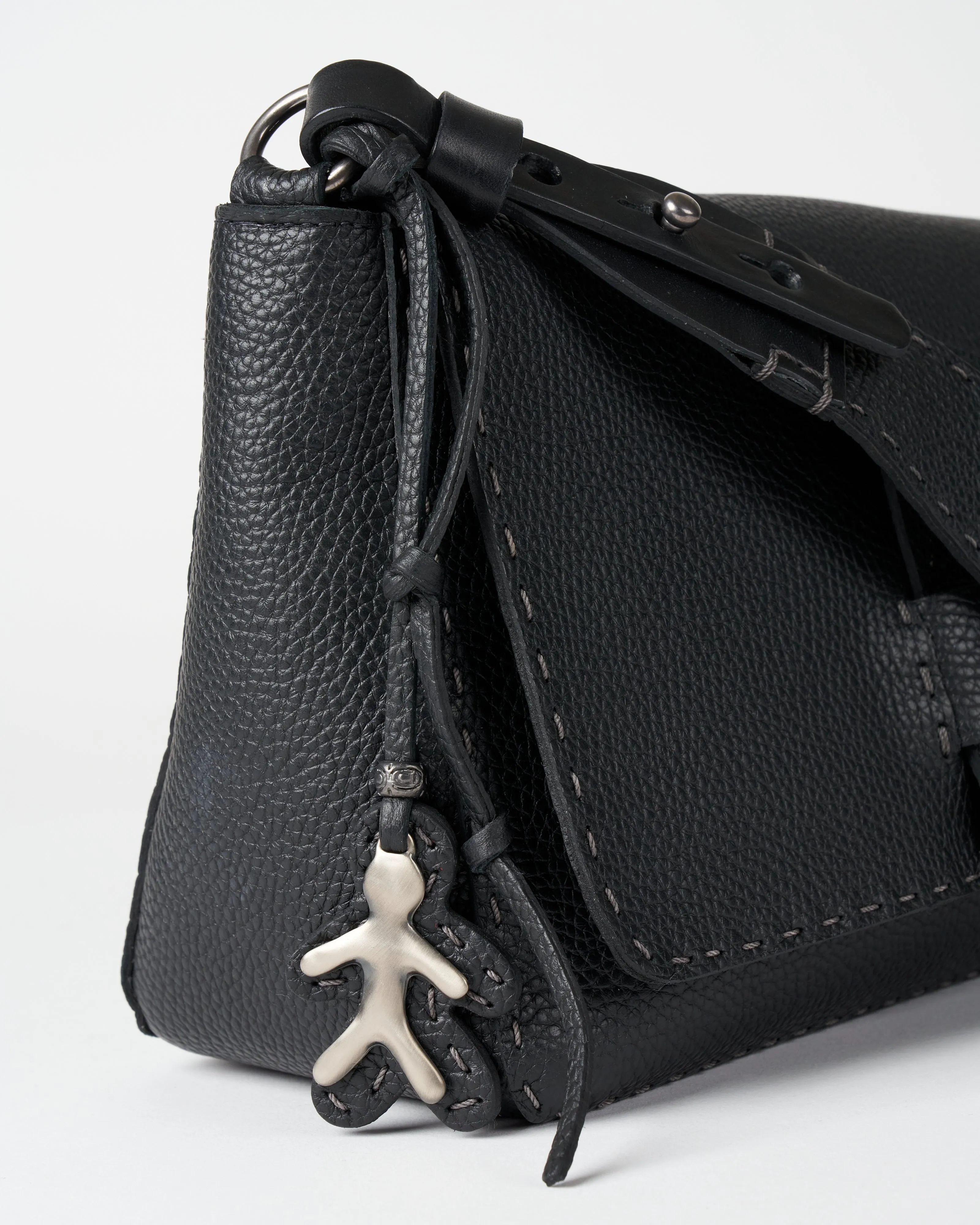 cervo small crossbody - nero