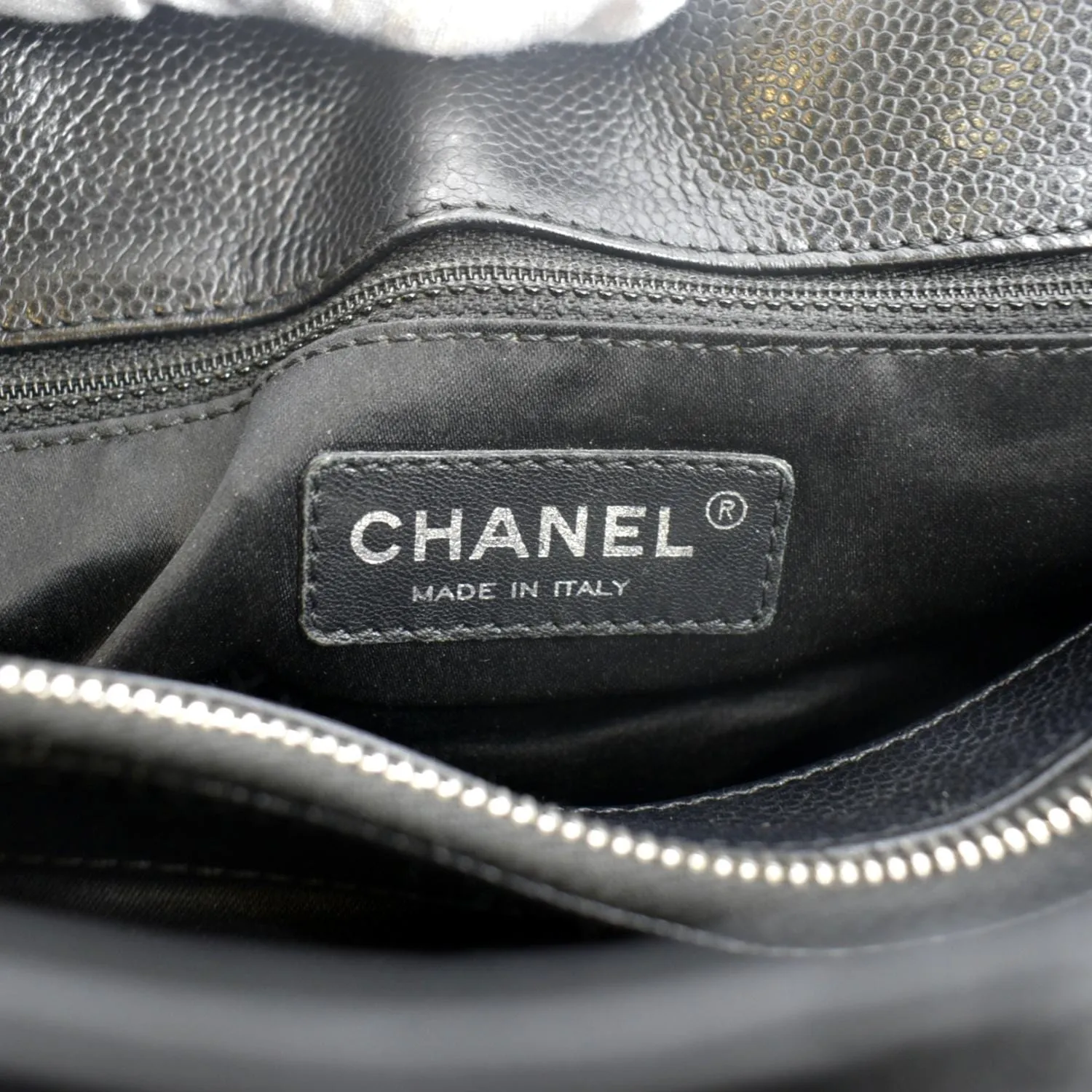 CHANEL Grand Shopping Quilted Leather GST Tote Bag Black