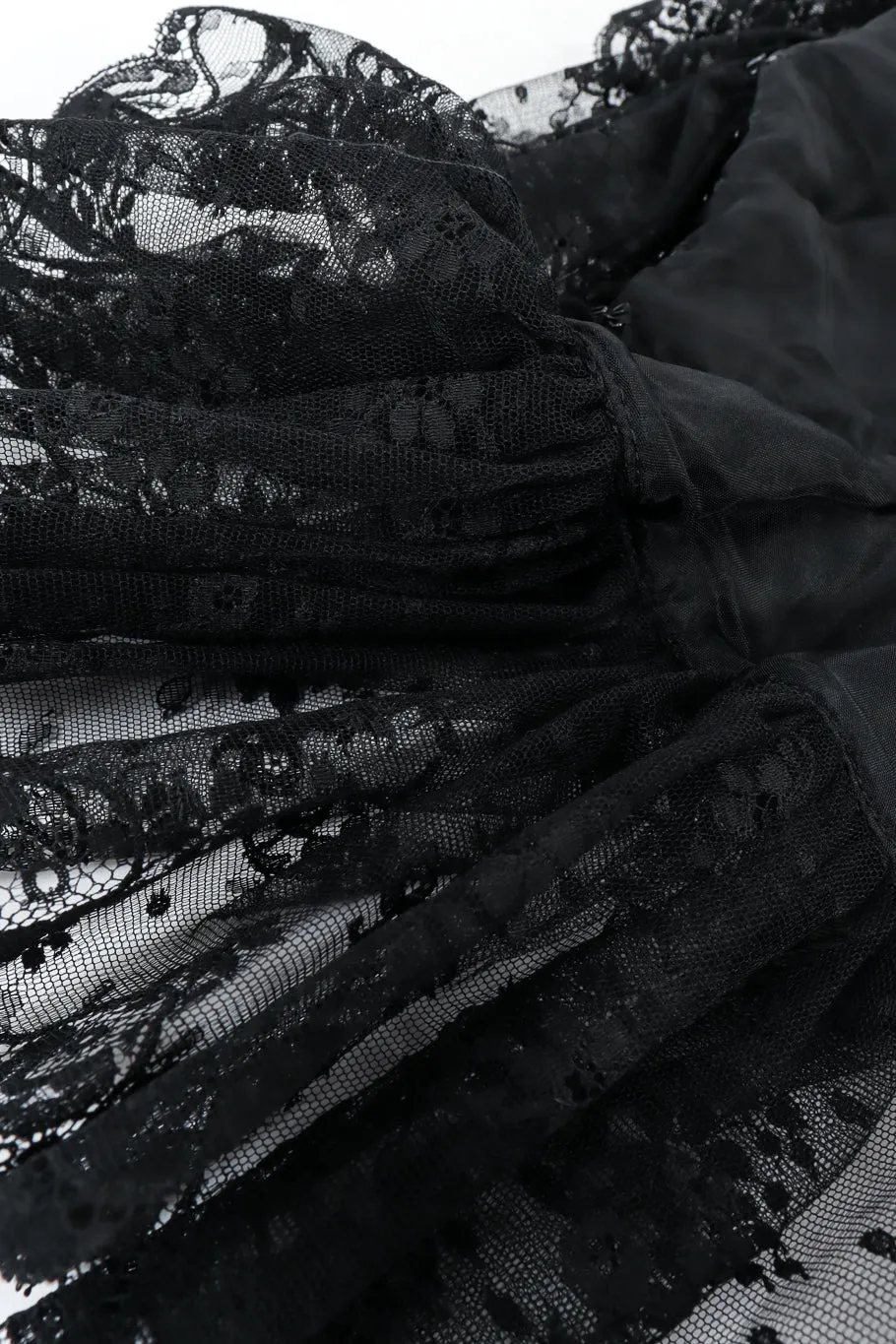Chantilly Ruffle Lace Velvet Top