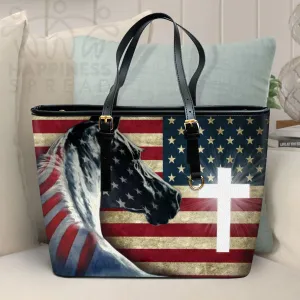 Christianart Handbag, Personalized Hand Bag, American Flag 4th of July, Personalized Gifts, Gifts for Women.