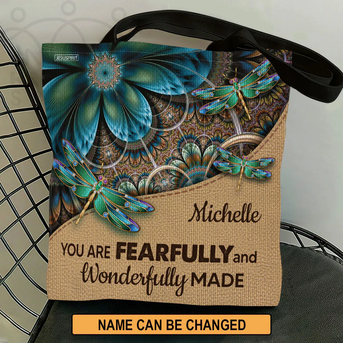 Christianart Handbag, Personalized Hand Bag, You Are Fearfully And Wonderfully Made, Personalized Gifts, Gifts for Women.