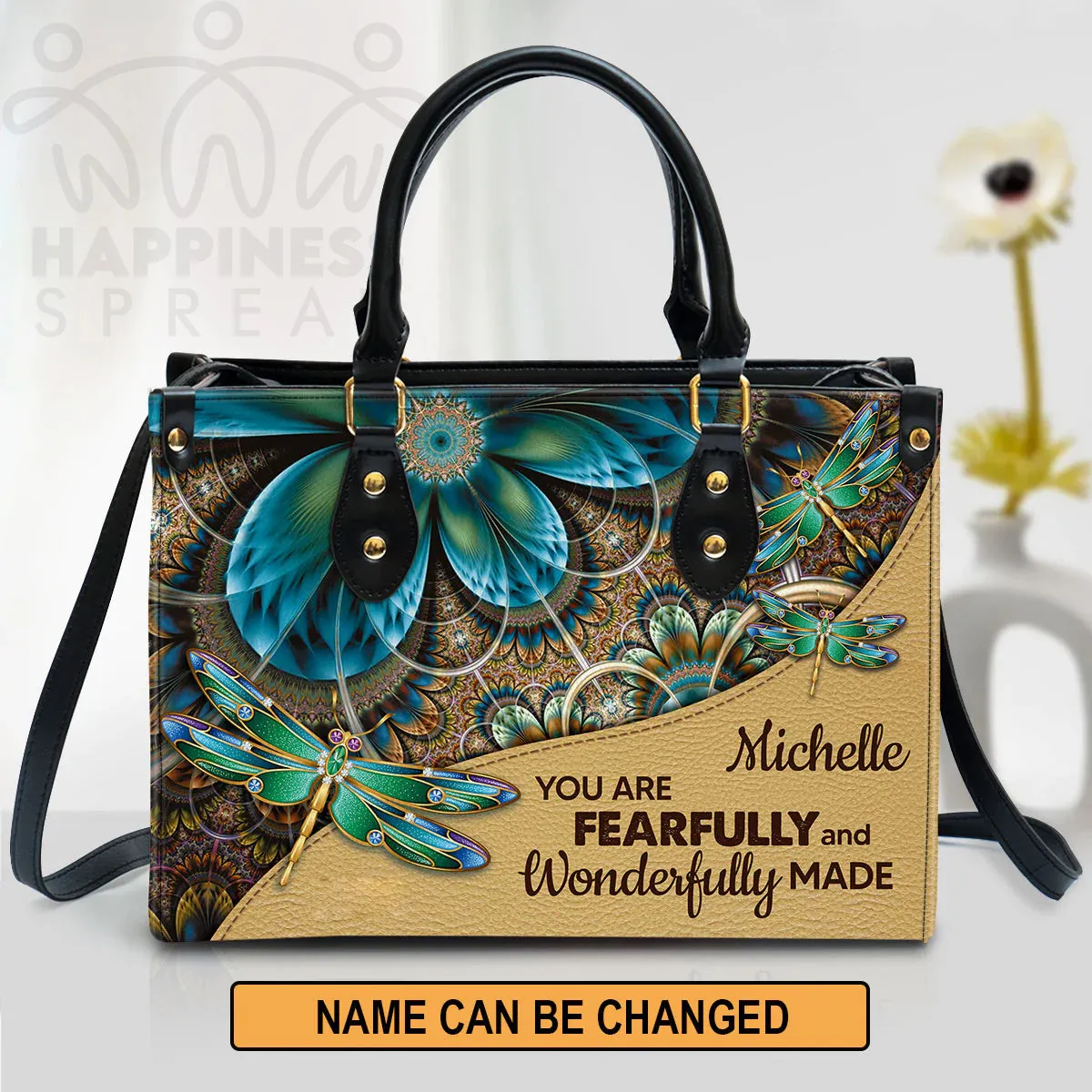 Christianart Handbag, Personalized Hand Bag, You Are Fearfully And Wonderfully Made, Personalized Gifts, Gifts for Women.