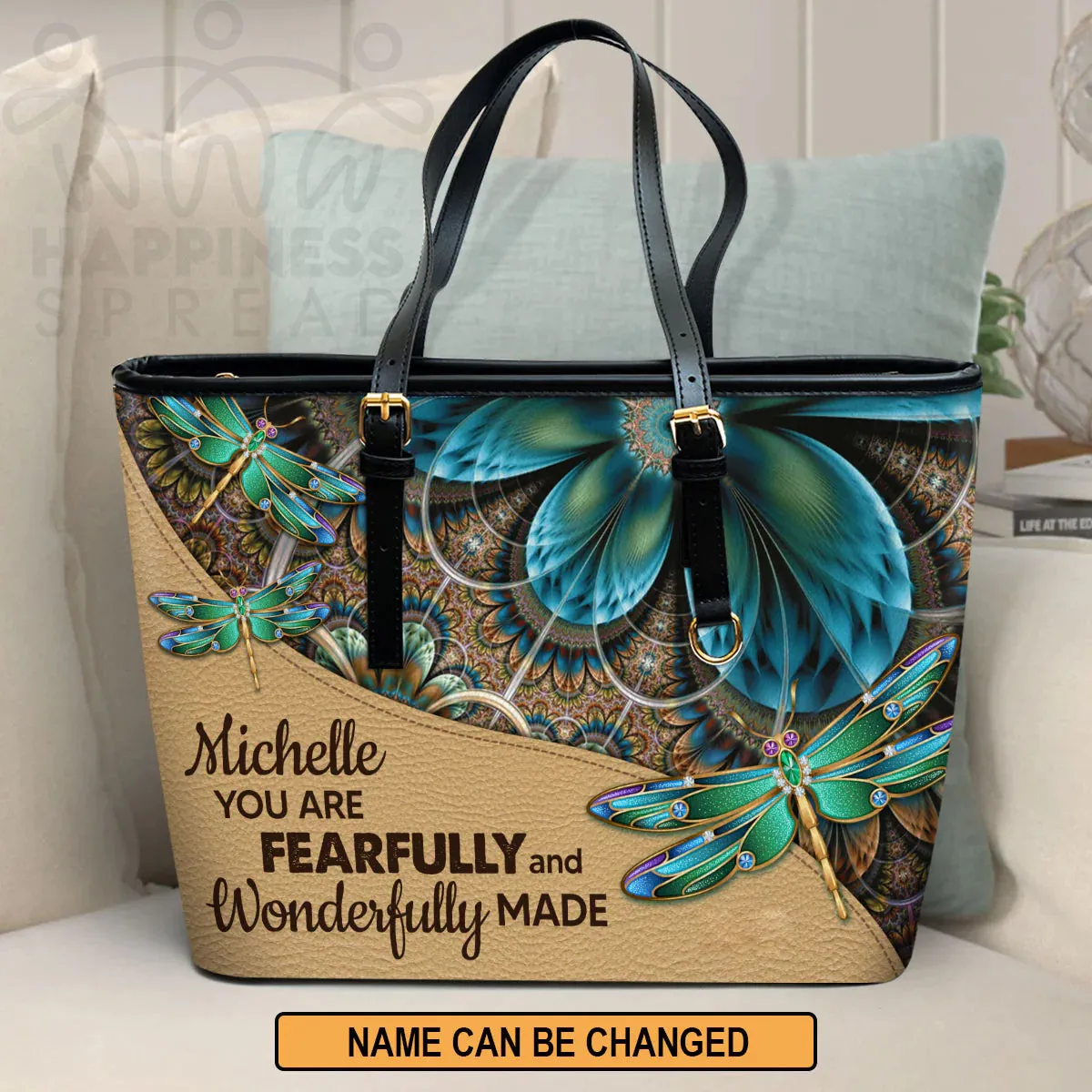 Christianart Handbag, Personalized Hand Bag, You Are Fearfully And Wonderfully Made, Personalized Gifts, Gifts for Women.