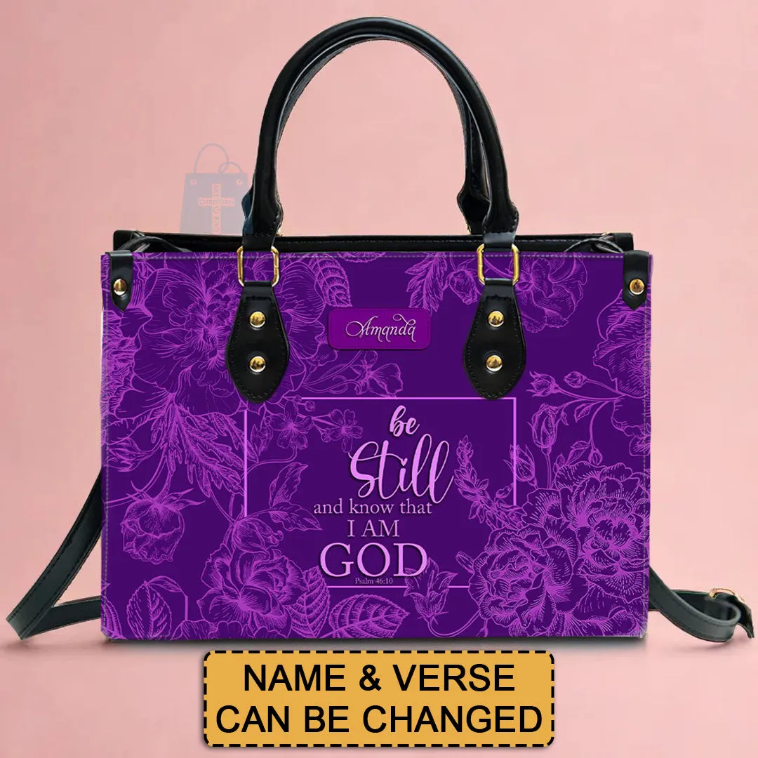 CHRISTIANARTBAG Handbag - Personalized Leather Handbag - Custom Verse Christian Bag - Custom Color bags - CABLTHB01010624.