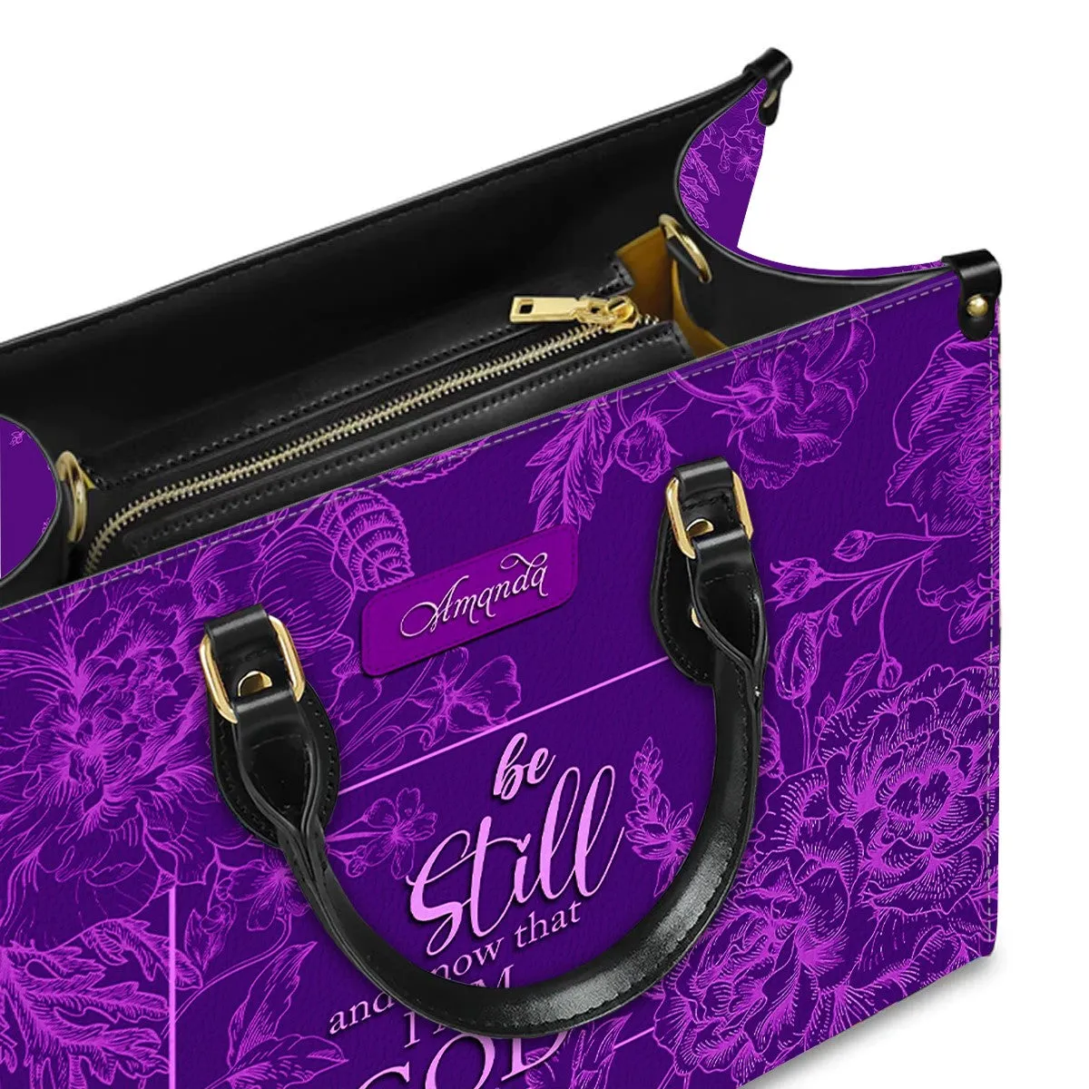 CHRISTIANARTBAG Handbag - Personalized Leather Handbag - Custom Verse Christian Bag - Custom Color bags - CABLTHB01010624.