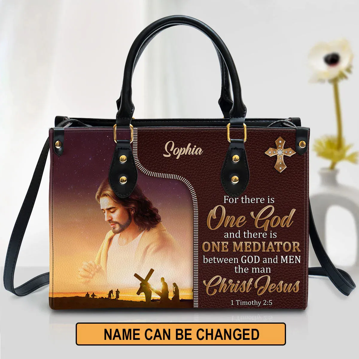 Christianartbag Handbag, There Is One Mediator Between God And Men The Man Christ Jesus, Personalized Gifts, Gifts for Women, Christmas Gift.