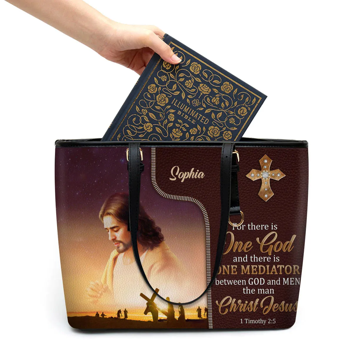 Christianartbag Handbag, There Is One Mediator Between God And Men The Man Christ Jesus, Personalized Gifts, Gifts for Women, Christmas Gift.