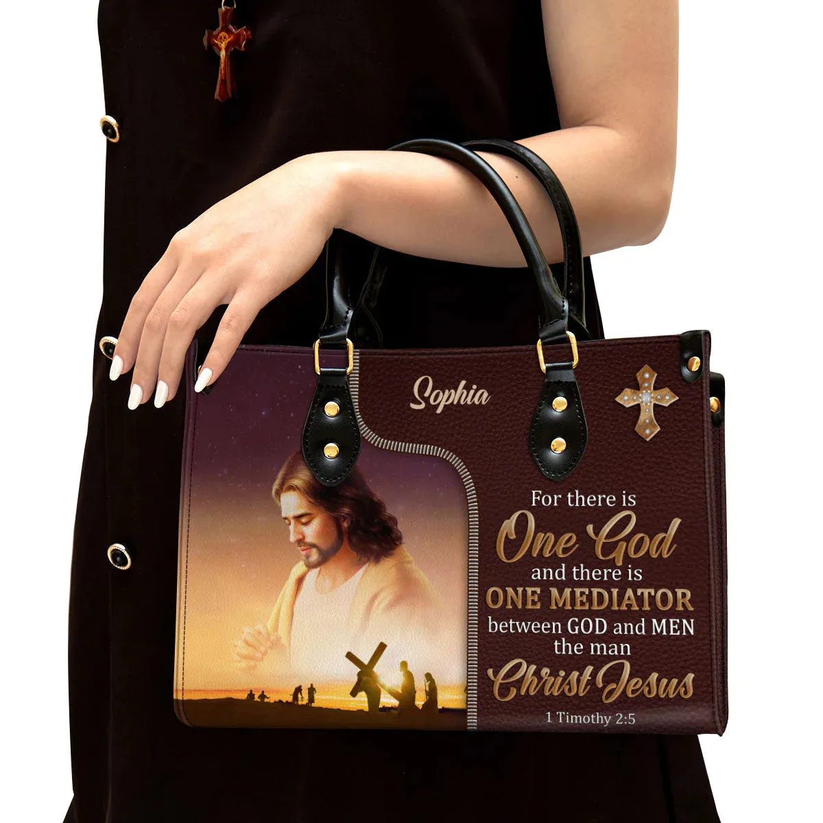 Christianartbag Handbag, There Is One Mediator Between God And Men The Man Christ Jesus, Personalized Gifts, Gifts for Women, Christmas Gift.