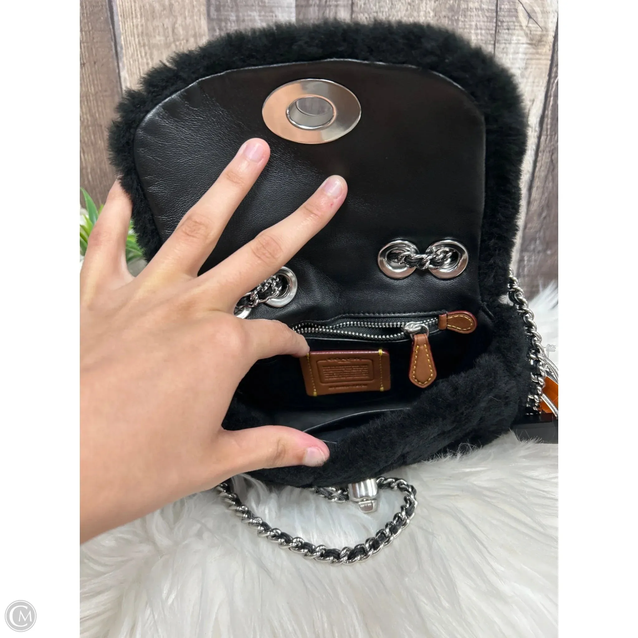 Crossbody Designer By Coach, Size: Small