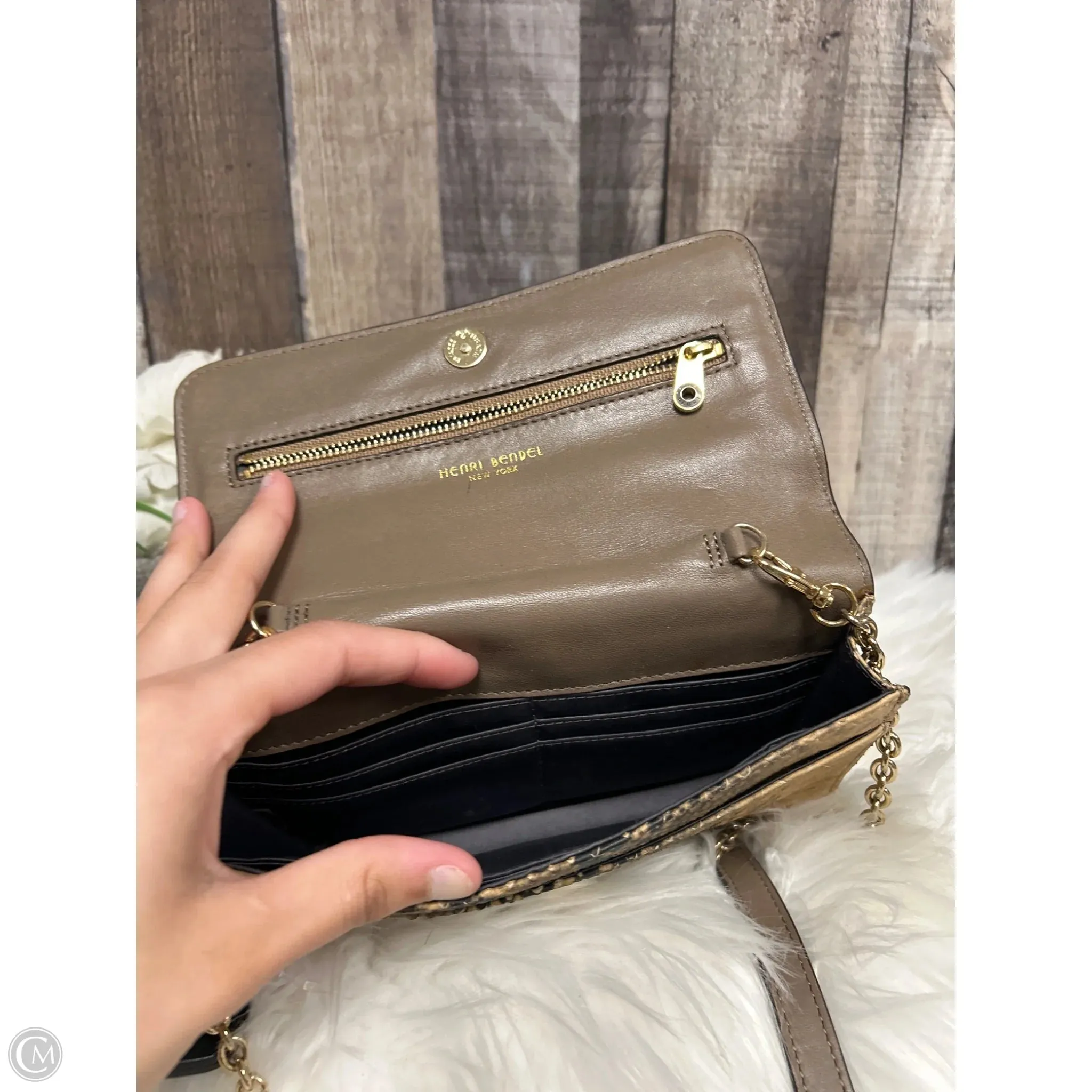 Crossbody Leather By Henri Bendel, Size: Small