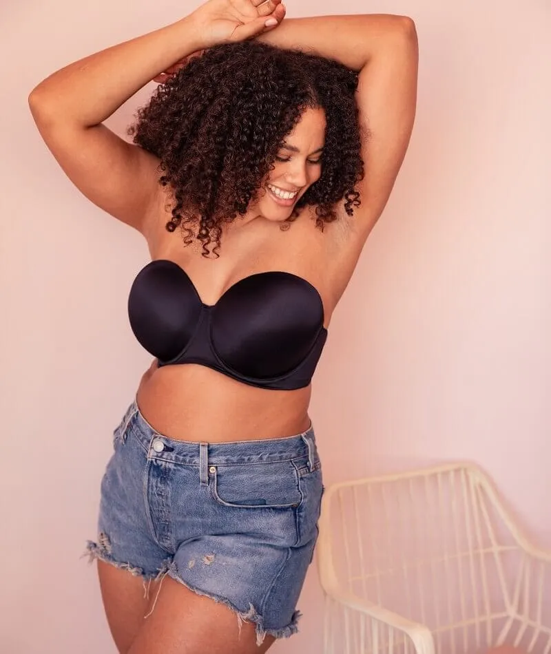 Curvy Kate Smoothie Strapless Moulded Bra - Black
