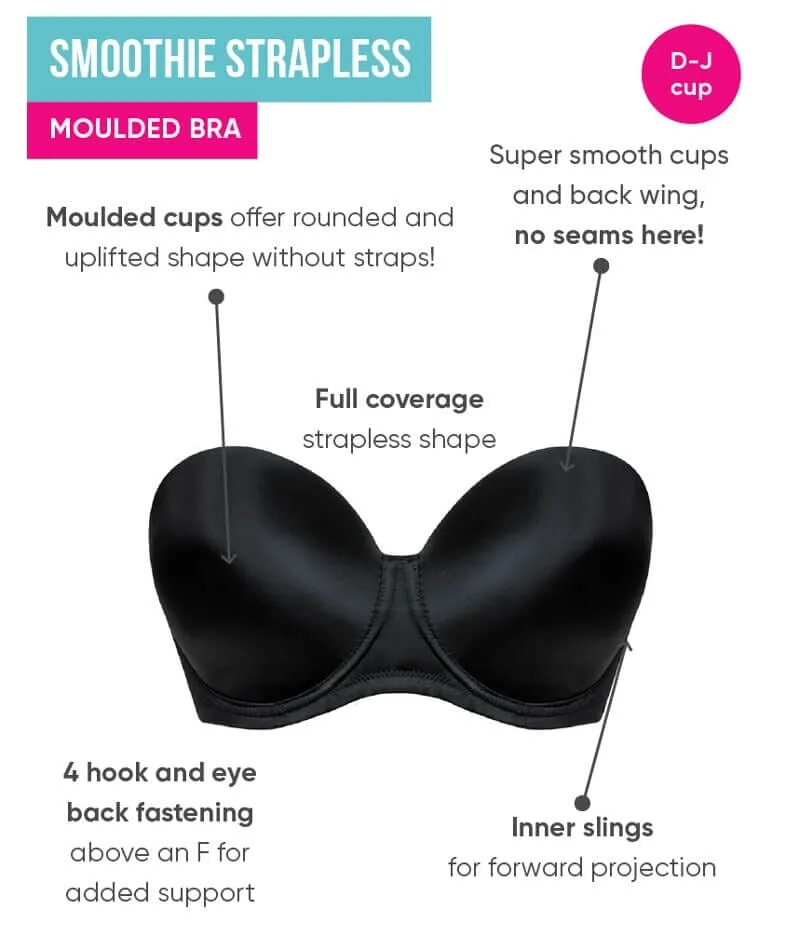 Curvy Kate Smoothie Strapless Moulded Bra - Black