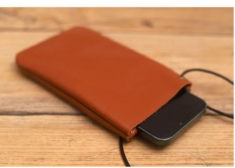 Cute Black LEATHER Side Bag Pouch Phone WOMEN SHOULDER BAG Slim Phone Crossbody Pouch FOR WOMEN