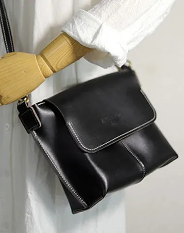Cute Brown LEATHER Side Bag Handmade WOMEN Brown Crossbody BAG Phone Purse FOR WOMEN