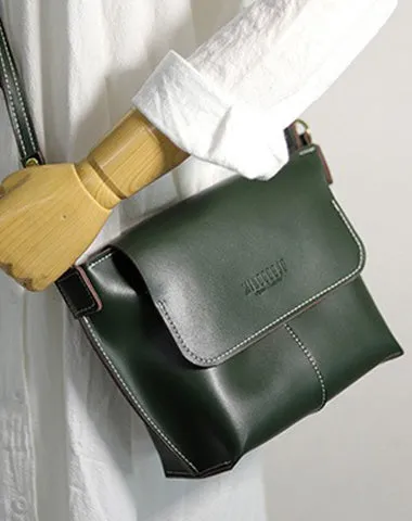 Cute Brown LEATHER Side Bag Handmade WOMEN Brown Crossbody BAG Phone Purse FOR WOMEN
