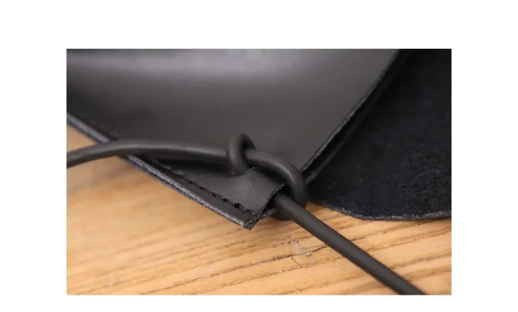 Cute LEATHER Small Side Bag Black Handmade WOMEN Crossbody BAG Phone Purse FOR WOMEN