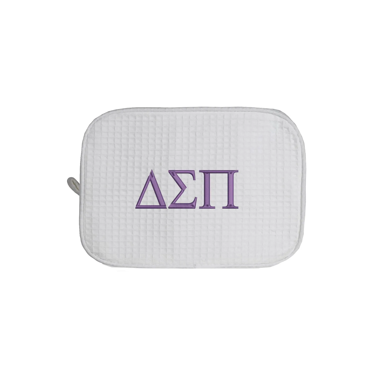 Delta Sigma Pi Waffle Weave Cosmetic Bag