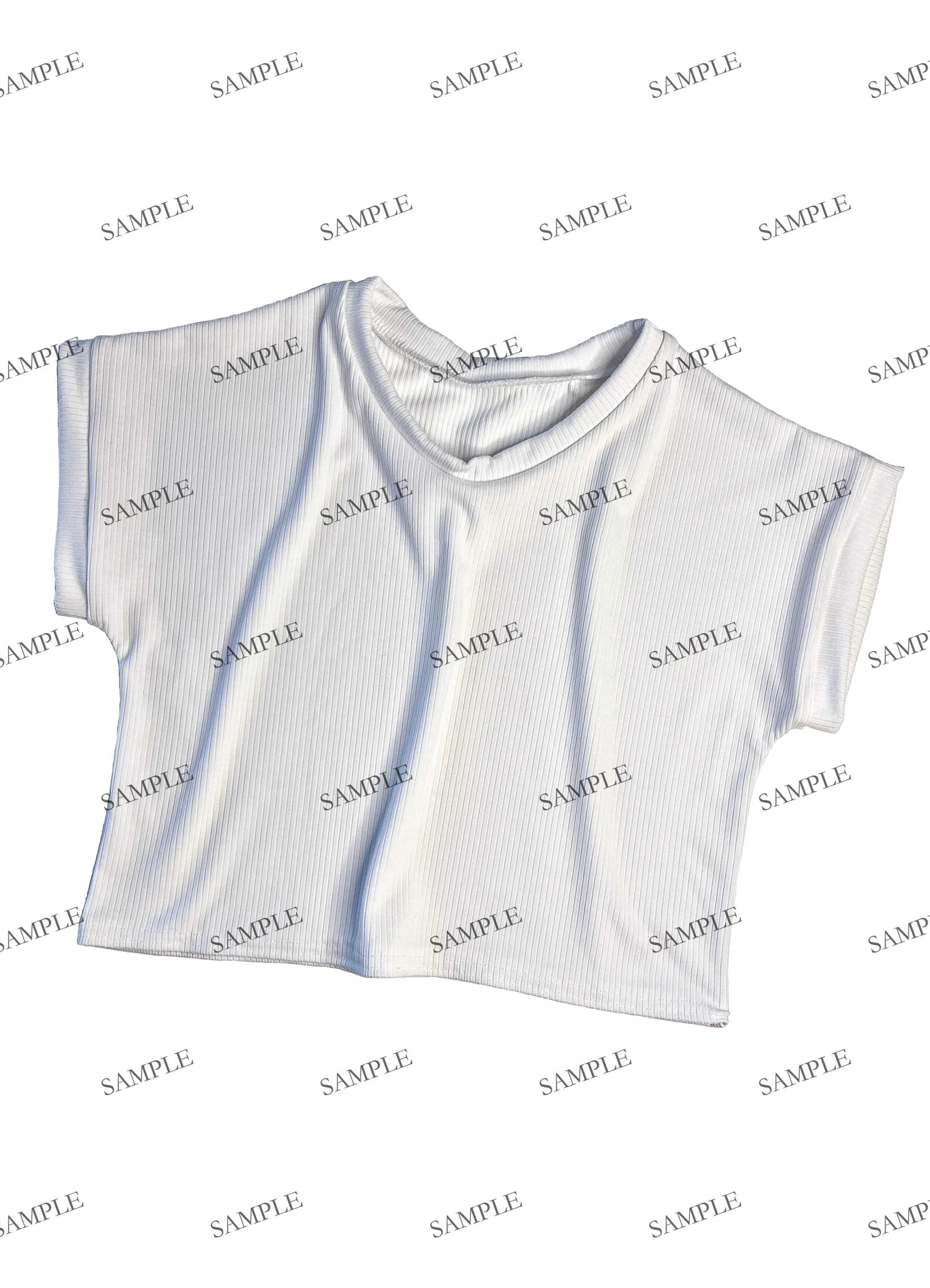 EDITABLE MockUp - Lounge Top - Skinny Ribbed