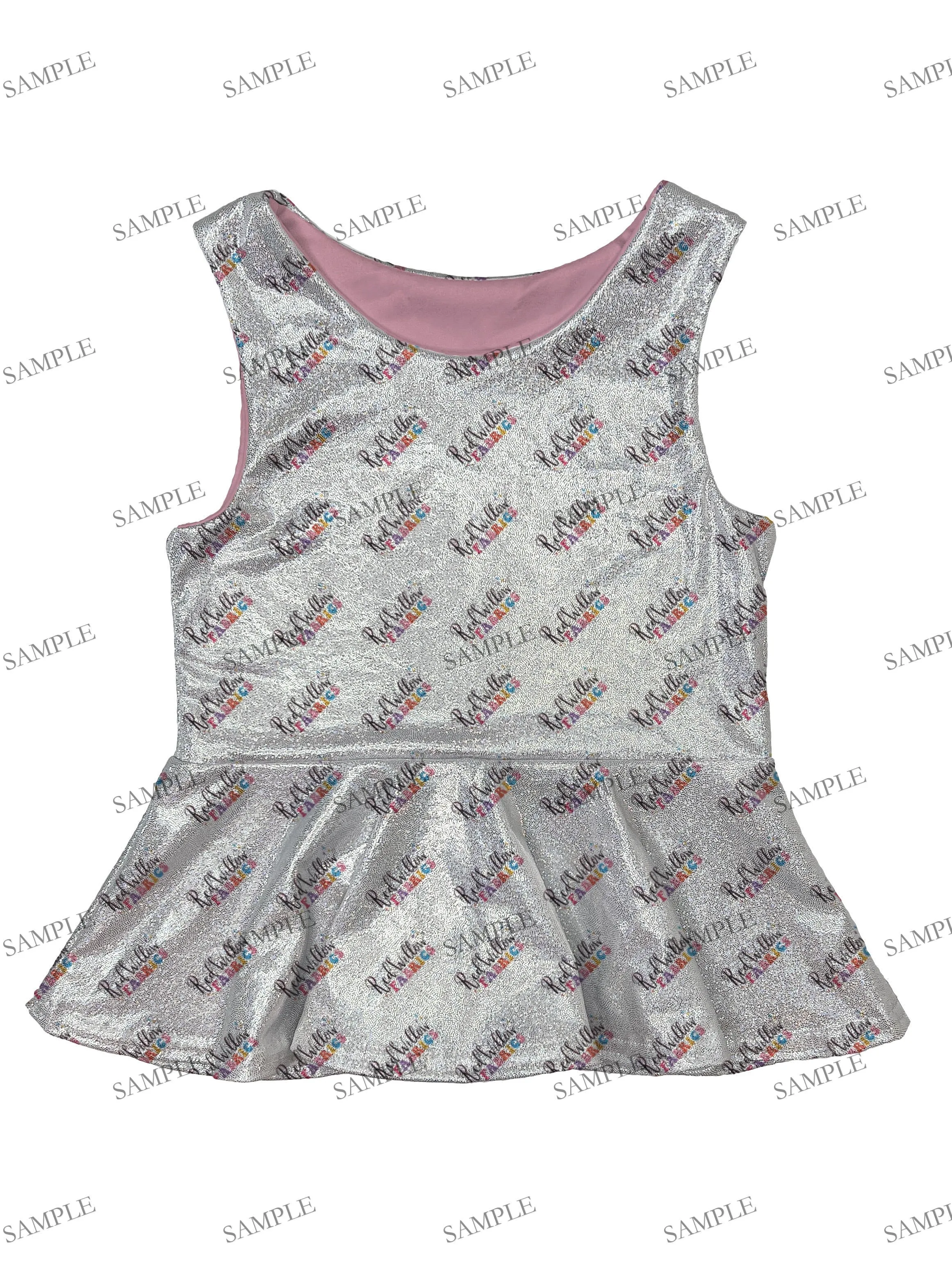 EDITABLE MockUp - Peplum Shirt/Bubble Style Tank Sleeve - Holo