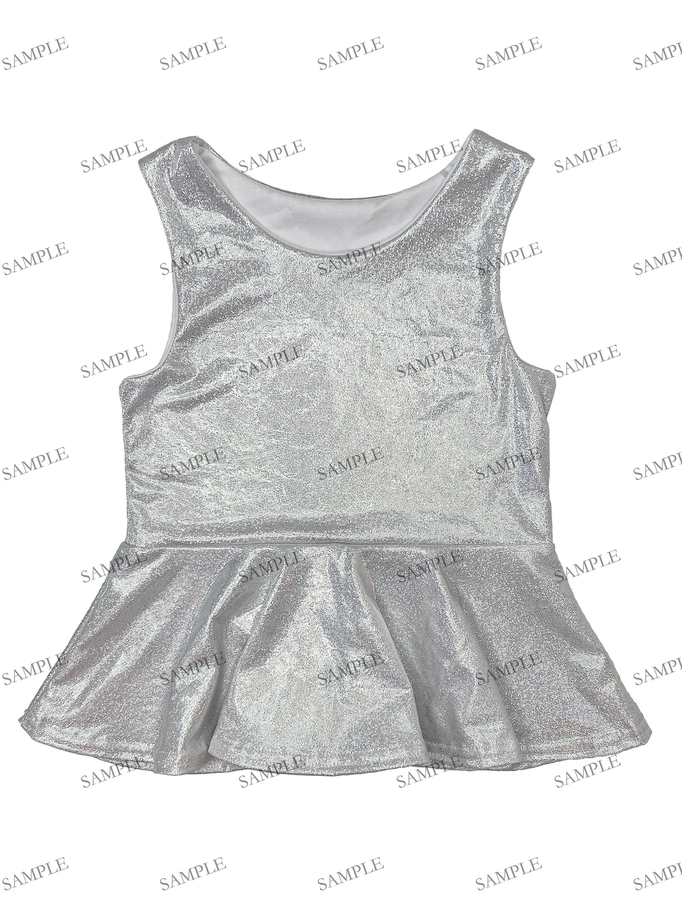 EDITABLE MockUp - Peplum Shirt/Bubble Style Tank Sleeve - Holo