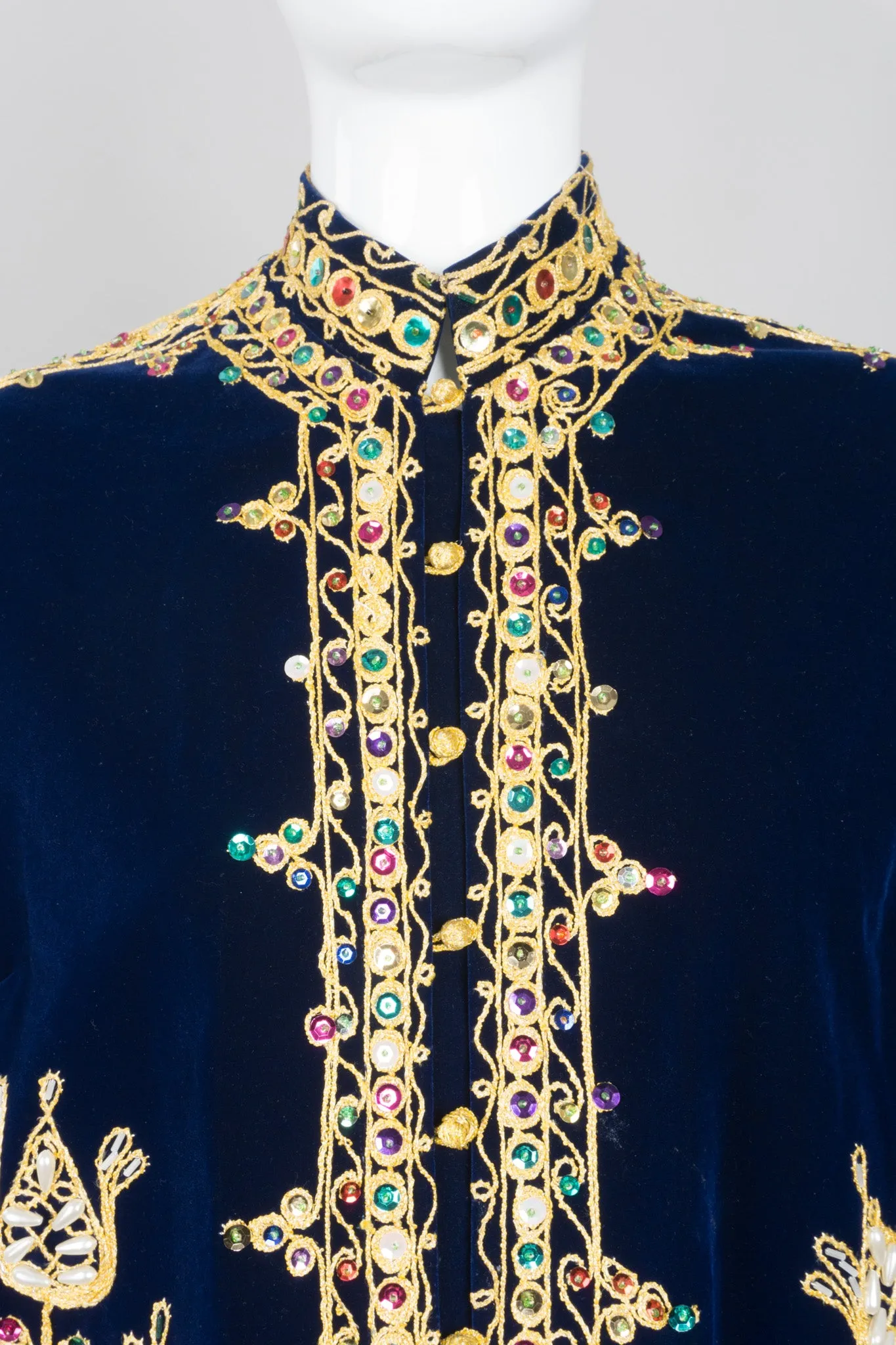Embellished Velvet Illuminati Robe
