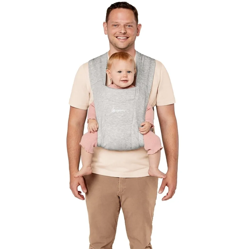 ERGOBABY Embrace Knit Newborn Carrier - Soft Grey