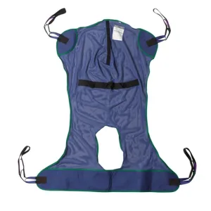 Full Body Patient Lift Sling, Mesh with Commode Cutout, Medium - 1 Each