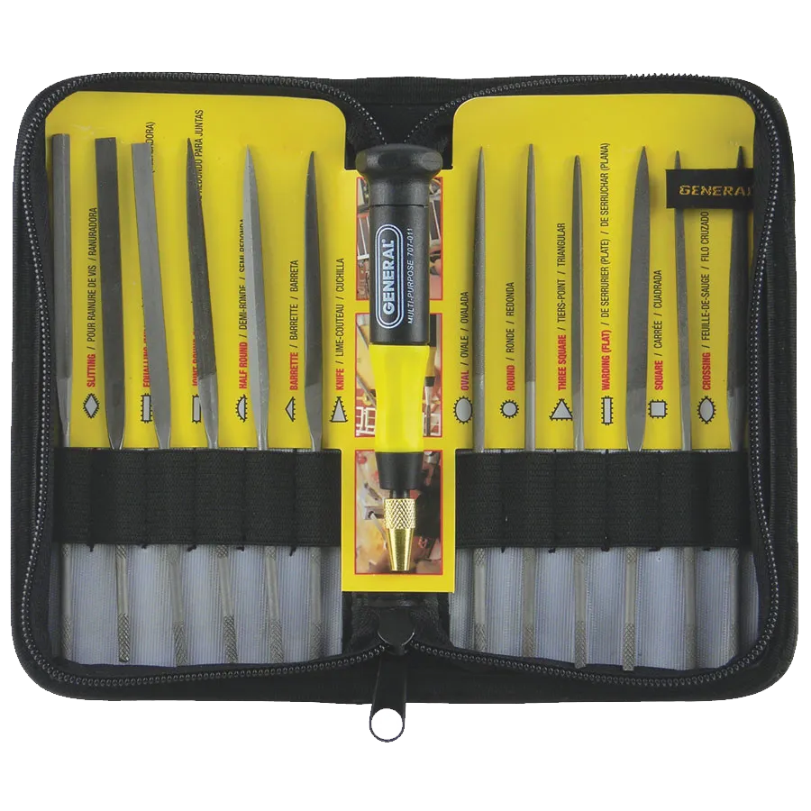 General Tools 12 Piece Swiss Pattern Needle File Set