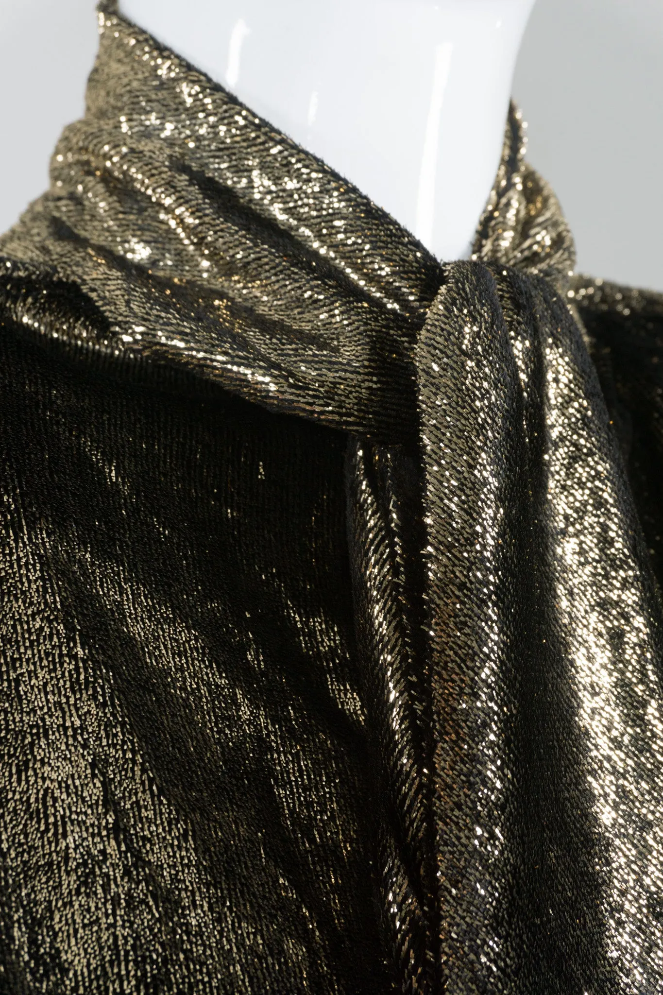 Gold Lamé Velvet Blouse