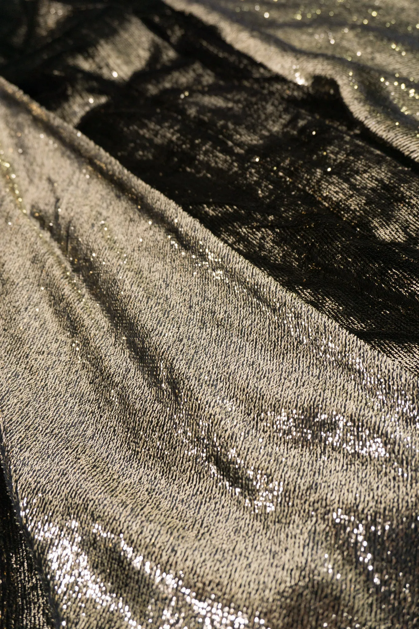 Gold Lamé Velvet Blouse