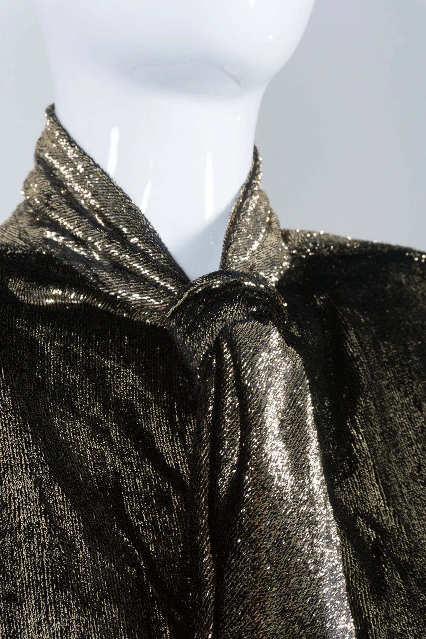 Gold Lamé Velvet Blouse