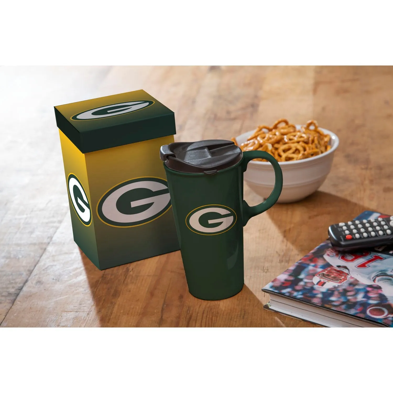 Green Bay Packers, 17oz Boxed Travel Latte,3ctc013811