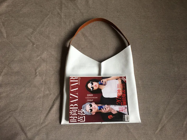 Green Slouchy Leather Tote for Women Best Leather Tote Handbags Green Leather Tote Bag Women's