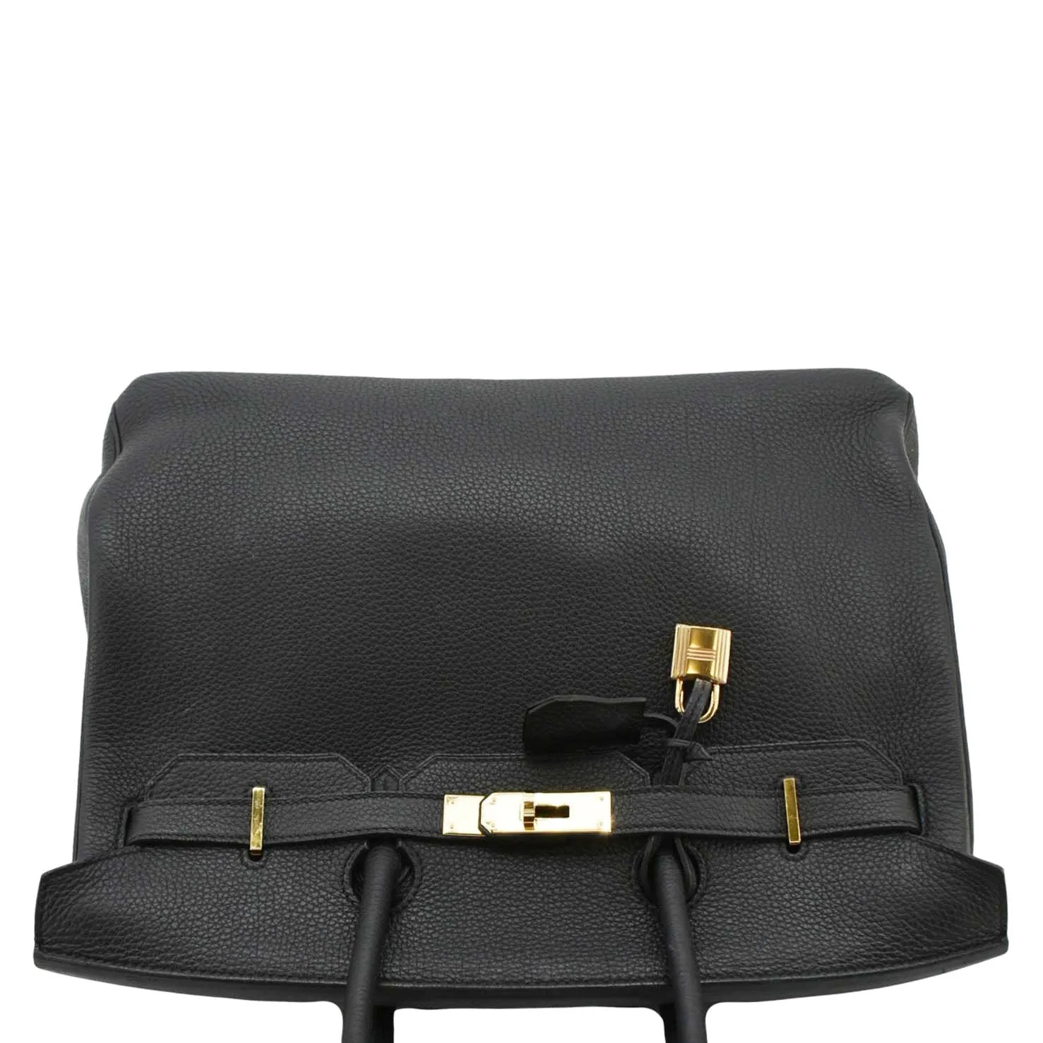 HERMES Birkin 35 Togo Leather Tote Bag Black