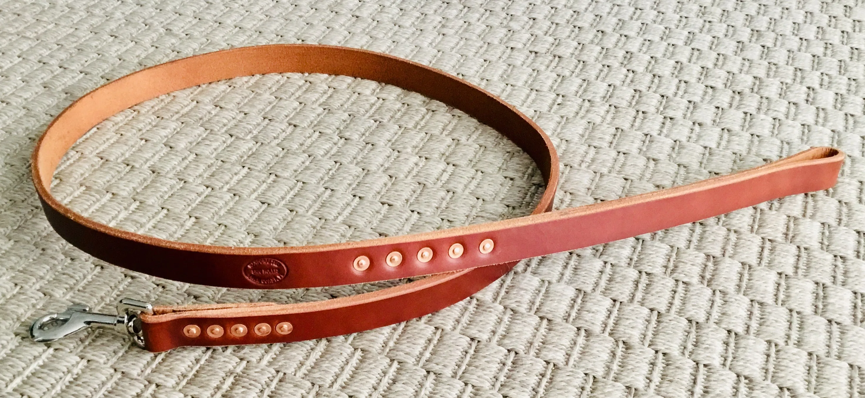 Hollis Leather Dog Leash