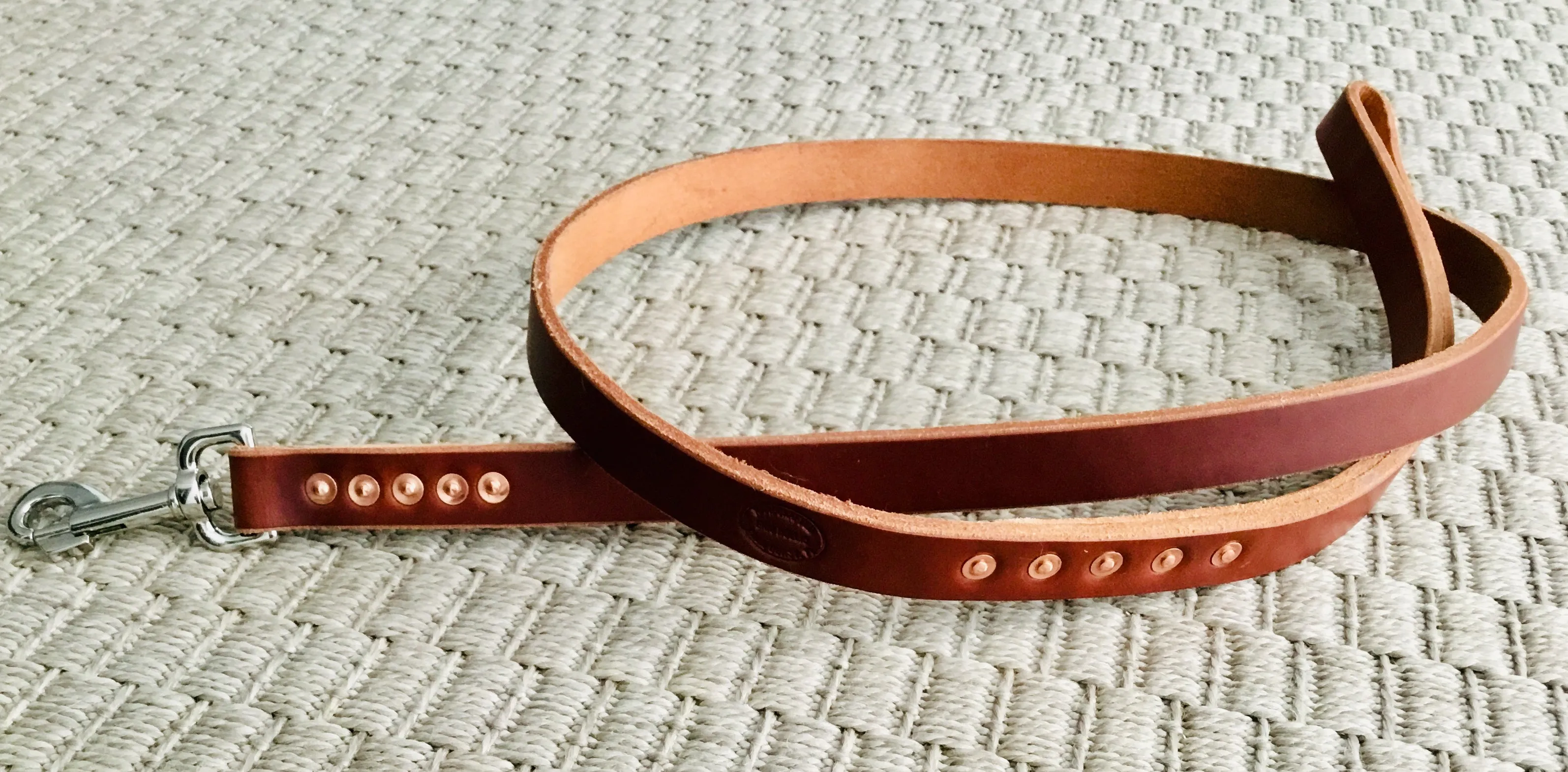 Hollis Leather Dog Leash