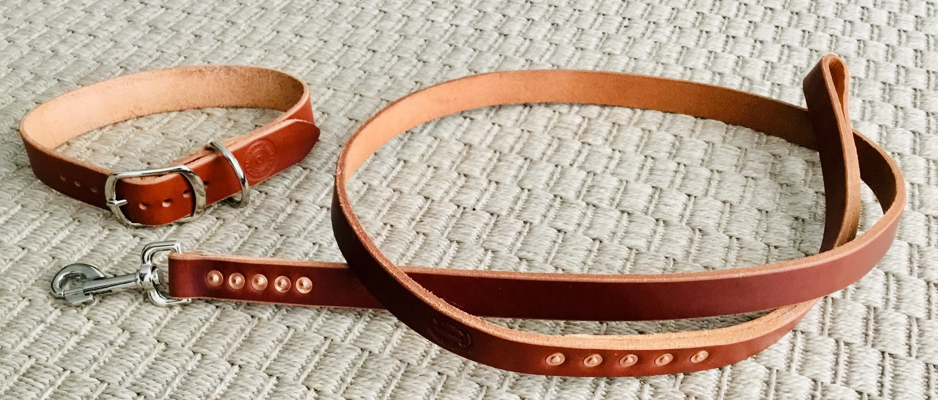 Hollis Leather Dog Leash